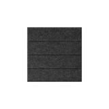 Black textured felt tile on white background