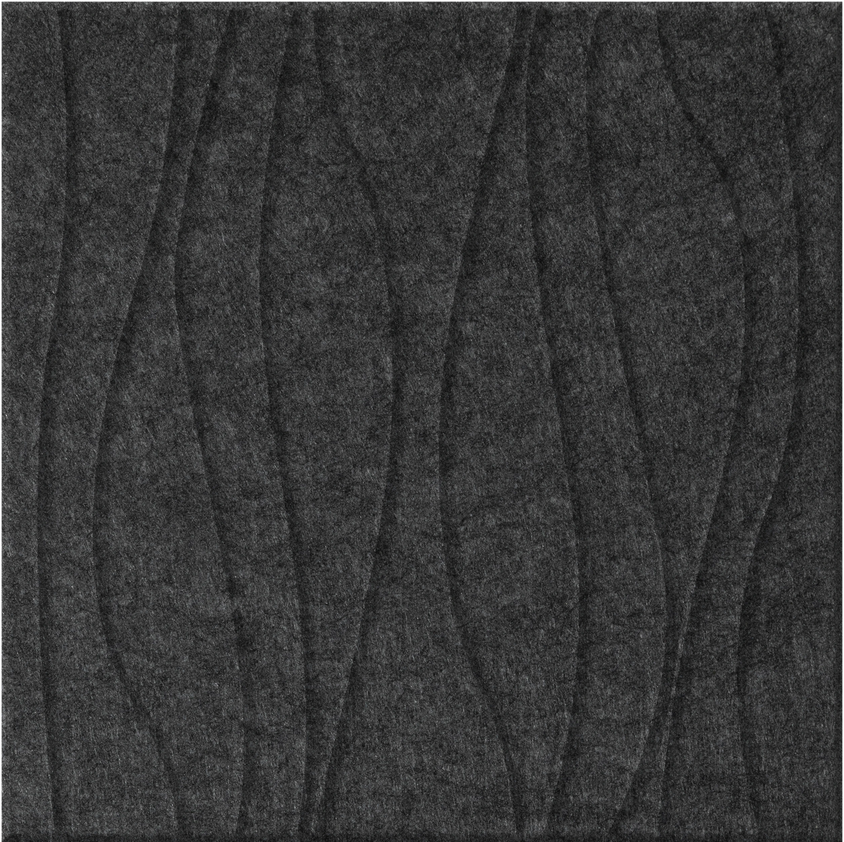 Cast 9mm Engraved River felt sample with wavy vertical grooves