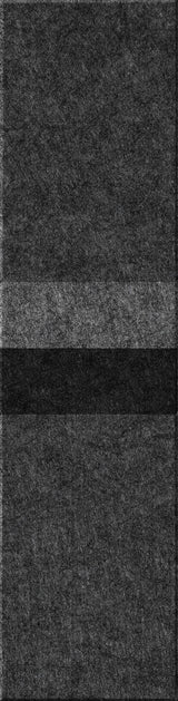 Stacked rectangular tiles in varying shades of gray and black with textured surfaces.
