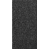 A dark charcoal gray felt or fabric swatch shown as a vertical rectangular sample against a white background.