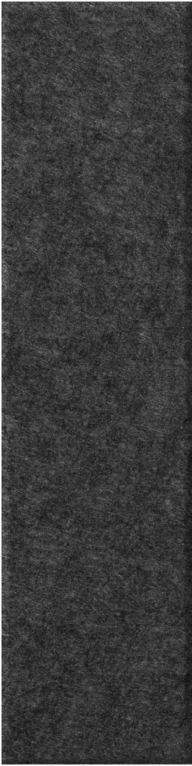 Dark gray shiplap tile with textured speckled surface.