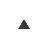 Dark Gray triangle on white background.