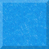 Blue tile with textured surface and pixelated pattern in varying shades of blue.