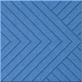 Cayman 9mm Engraved Converge felt sample with chevron grooves