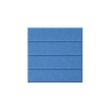 A square blue textured panel with a four-quadrant grid pattern, shown against a plain white background.