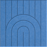 Cayman 9mm Engraved Zen felt sample with nested arch grooves