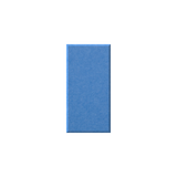 A vertical rectangular blue textured panel or swatch centered on a plain white background.