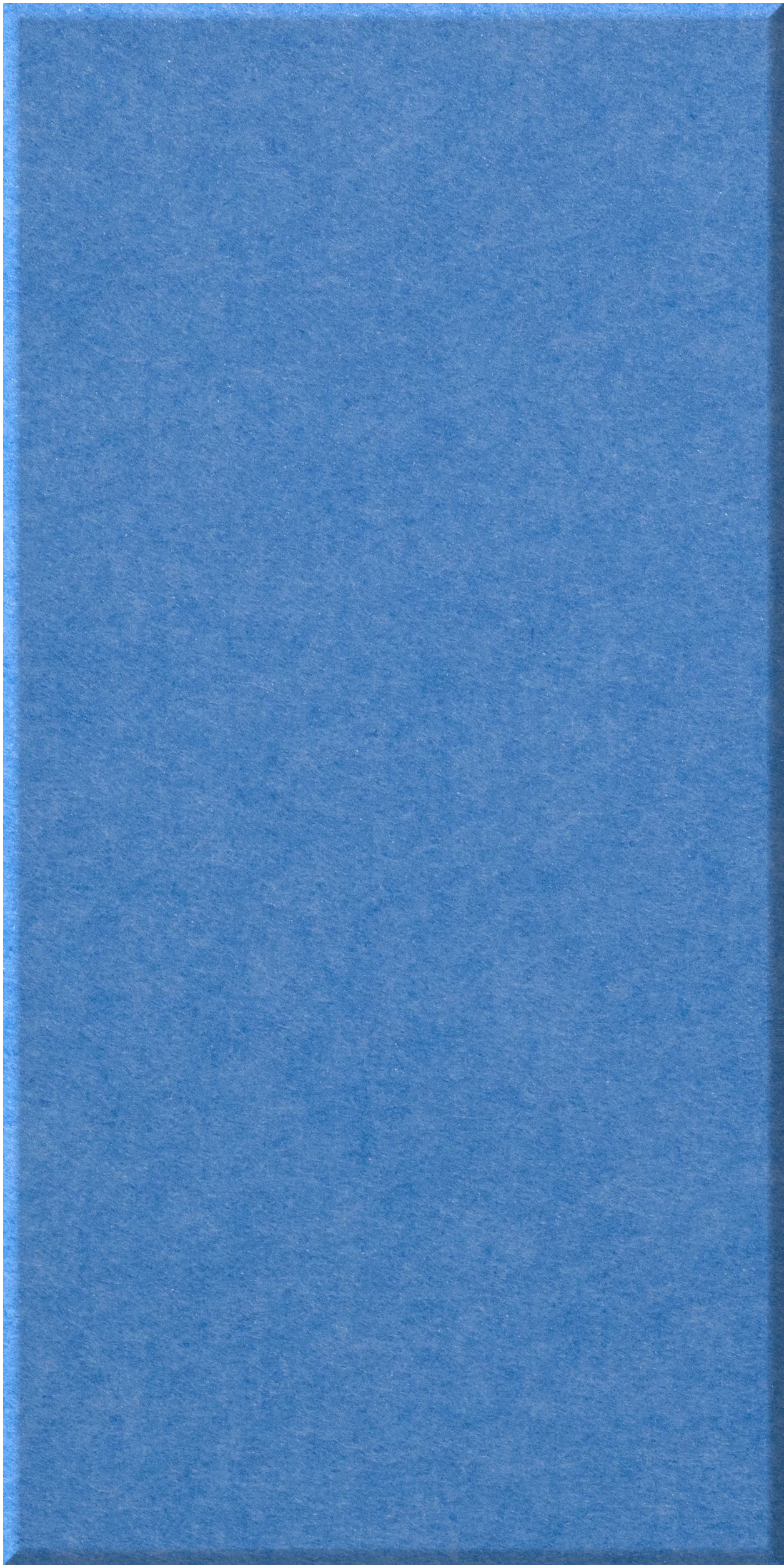 Blue ceramic tile with textured surface, rectangular halflap format.