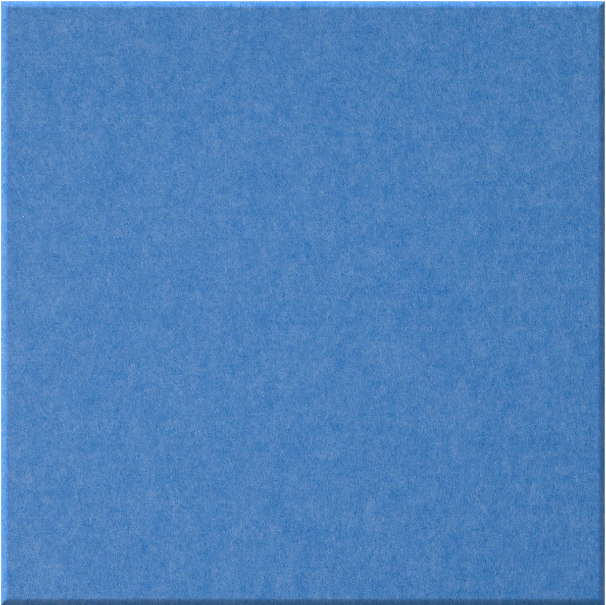 Blue square tile with matte textured surface.