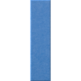 A vertical rectangular swatch of textured medium blue material on a plain white background.