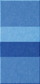 Four rectangular tiles in varying shades of blue arranged vertically, from dark to light tones.
