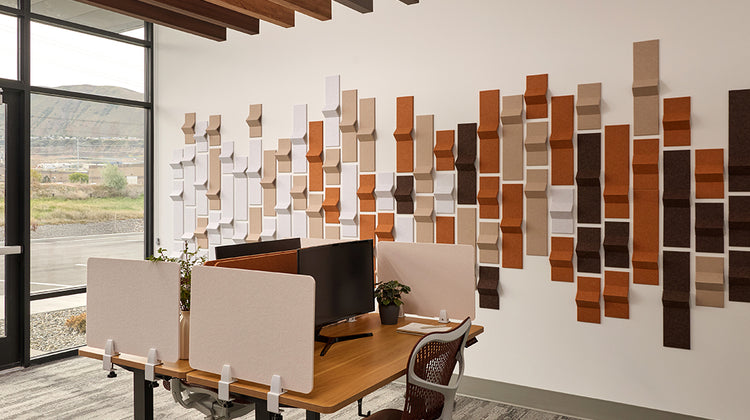 Multicolor Peak Acoustic Wall Panels