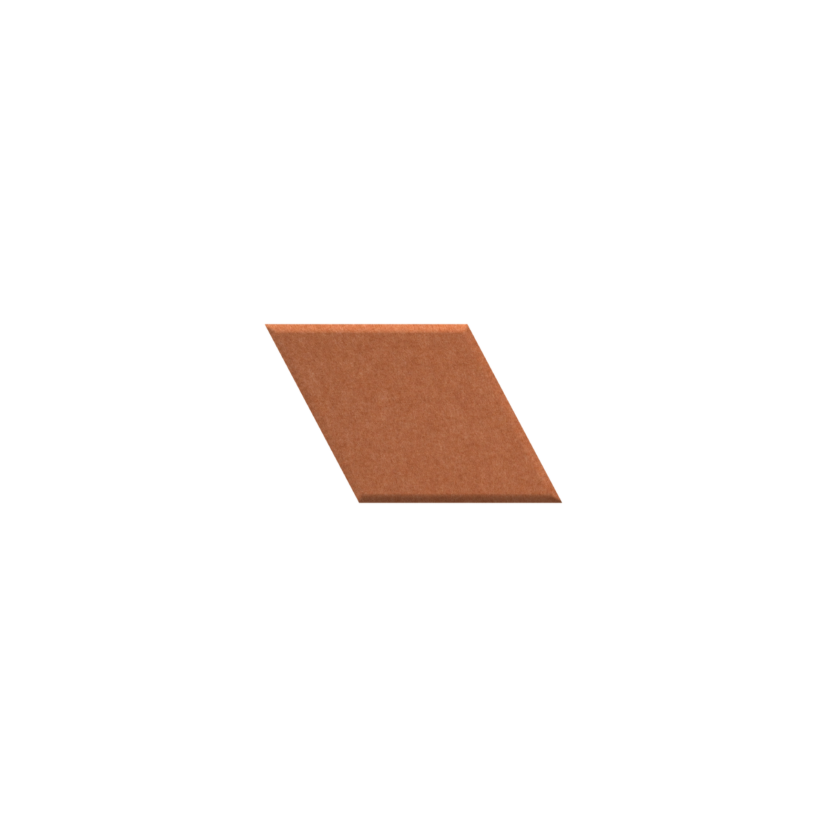 A single square sample tile with a warm coppery-brown textured surface, shown on a plain white background.