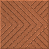 Cinnamon 9mm Engraved Converge felt sample with chevron grooves