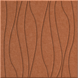 Cinnamon 9mm Engraved River felt sample with wavy vertical grooves