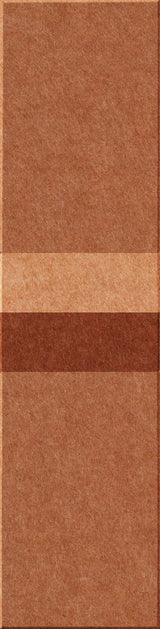 Terracotta-toned tiles in varying shades of brown and tan arranged vertically with textured surfaces.