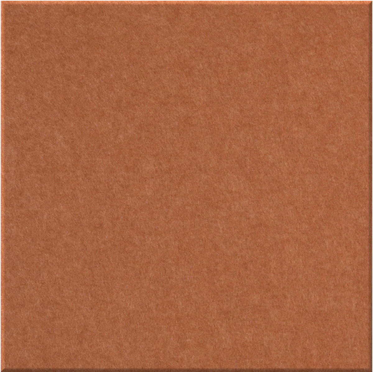 Terracotta square tile with matte textured surface.