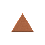 A single flat triangular color sample with a warm coppery brown texture, centered on a plain white background.