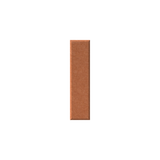 A single rectangular copper-colored metallic strip or bar centered on a plain white background.