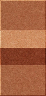 Four terracotta clay roof tiles in varying shades of brown arranged vertically.