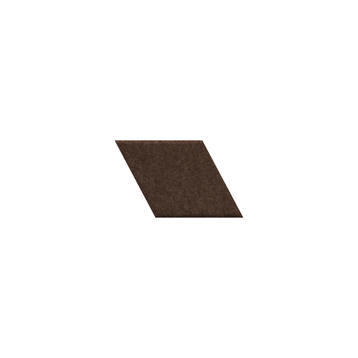 A single dark brown textured square tile centered on a plain white background.