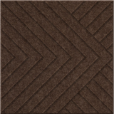 Cocoa 9mm Engraved Converge felt sample with chevron grooves