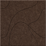Cocoa 9mm Engraved Topo felt sample with flowing topographic line grooves