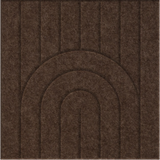Cocoa 9mm Engraved Zen felt sample with nested arch grooves