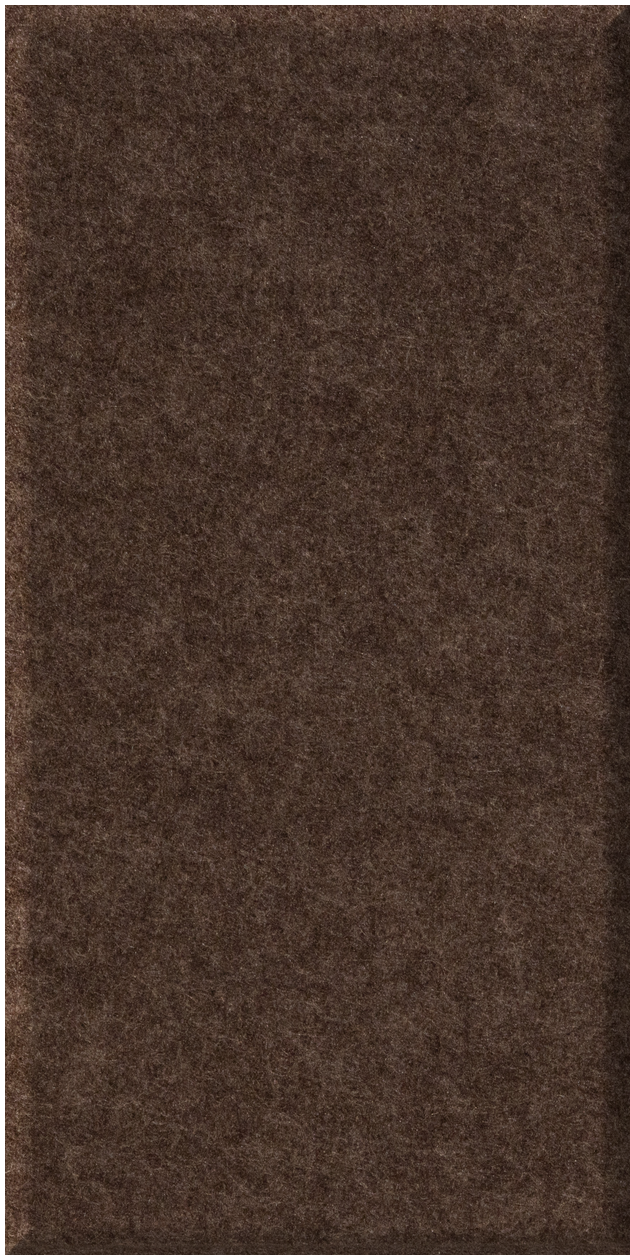 Brown textured tile with speckled surface in rectangular format.