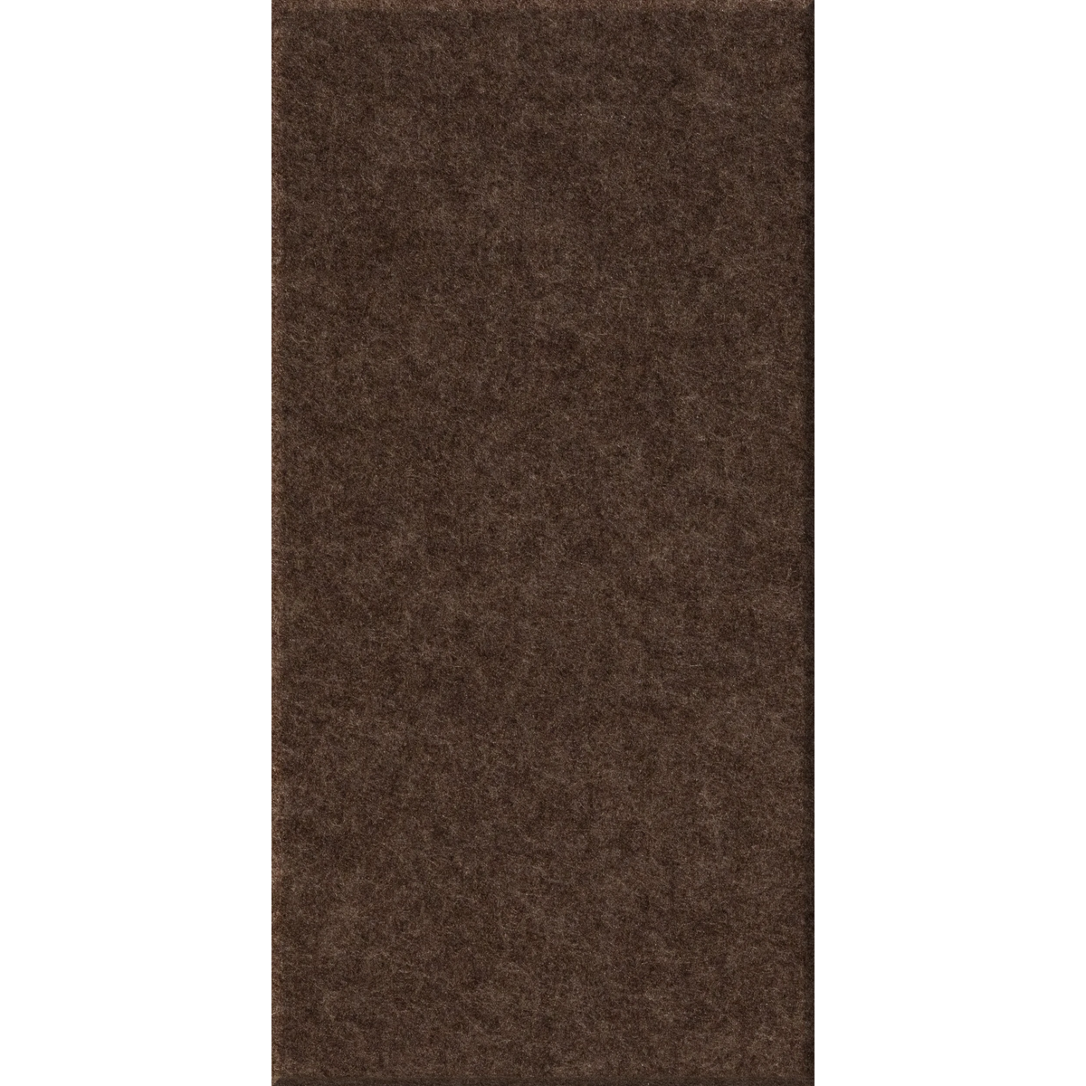 A rectangular brown textured rug or carpet shown flat against a white background.