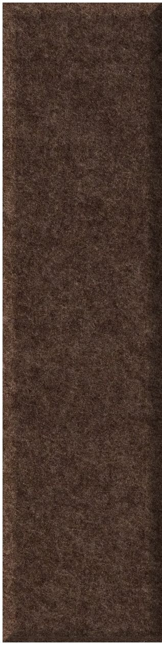 Brown shiplap tile with textured surface and vertical plank pattern.