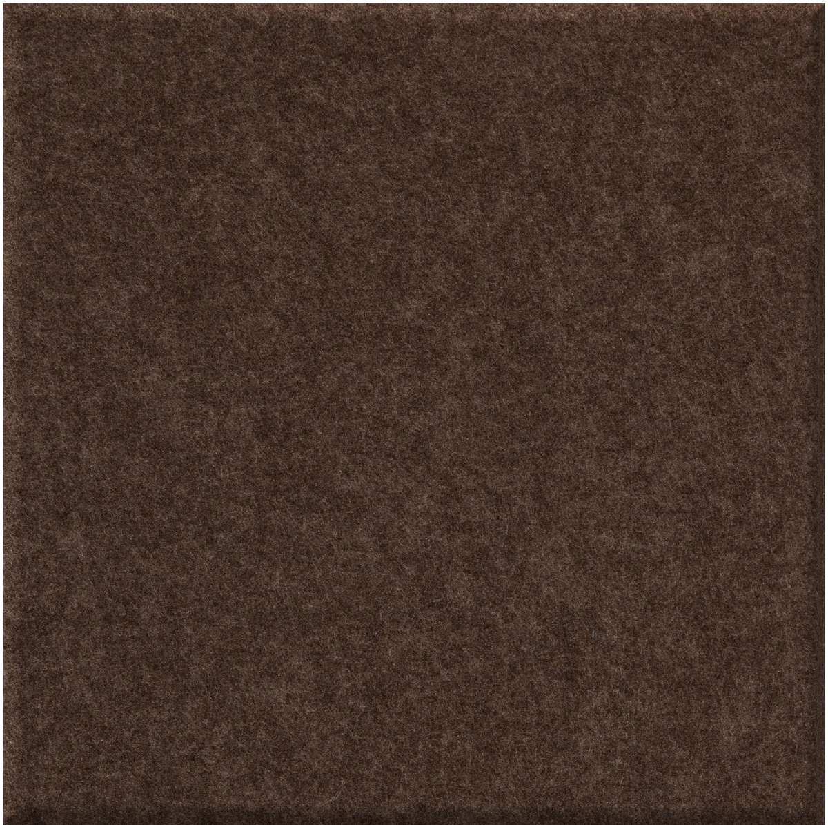 Dark brown square tile with speckled textured surface.