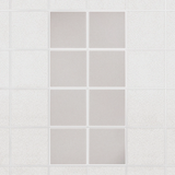 Colorblock felt drop ceiling tiles in solid Latte, set of 8 in a 2 x 4 layout