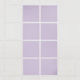Colorblock felt drop ceiling tiles in solid Lilac, set of 8 in a 2 x 4 layout