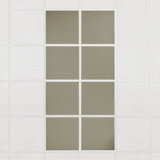 Colorblock felt drop ceiling tiles in solid Sage, set of 8 in a 2 x 4 layout
