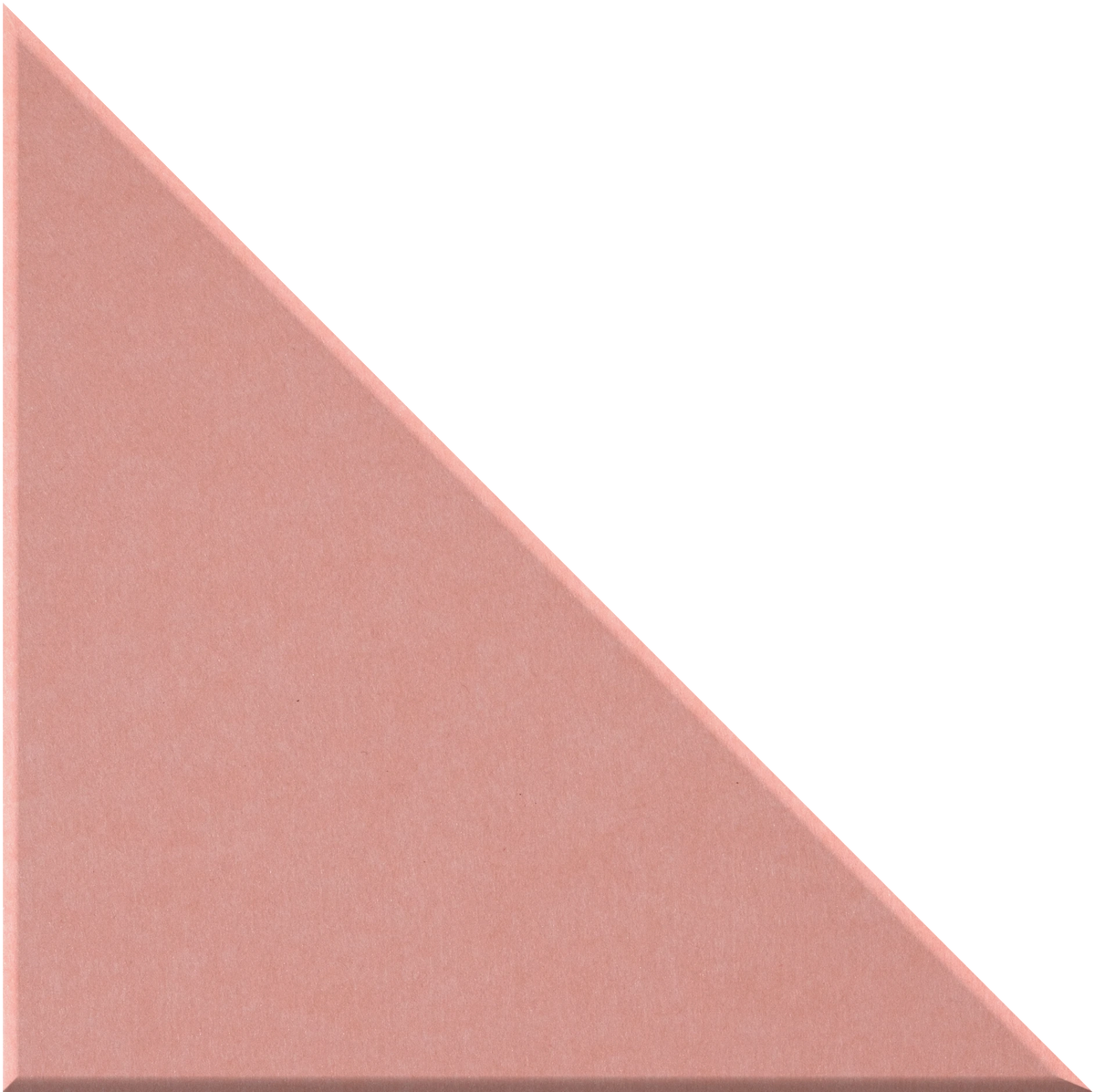 Large soft pink felt tile in a right angle shape