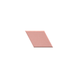 Light pink diamond with a white background