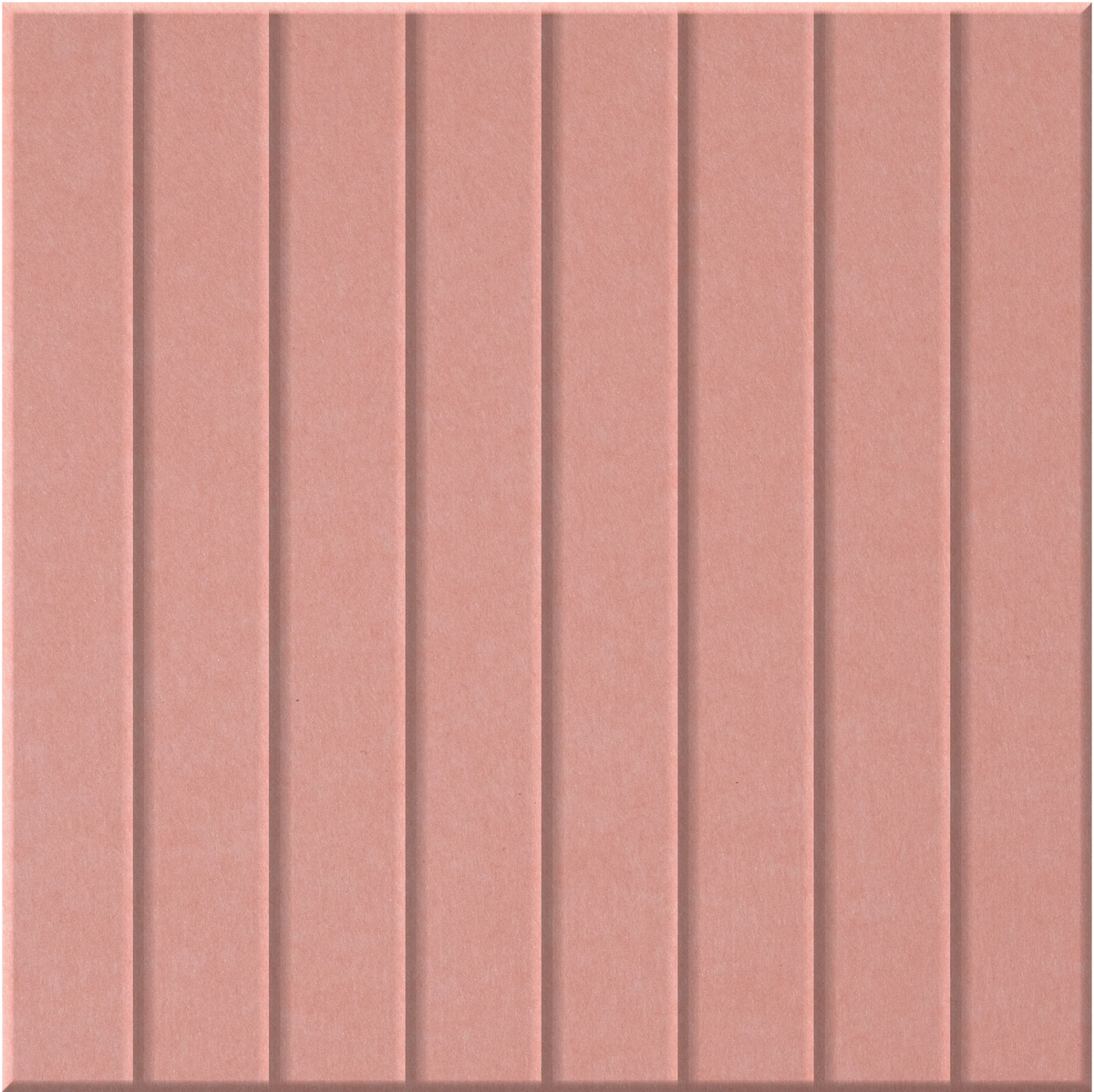 Coral 9mm Engraved Parallel felt sample with straight vertical grooves