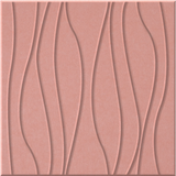Coral 9mm Engraved River felt sample with wavy vertical grooves