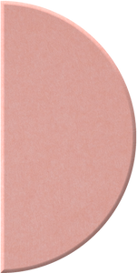 Coral Half Circle