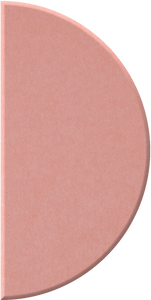 Coral Half Circle
