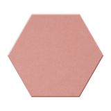 Hexagon shape felt tile in a soft pink color