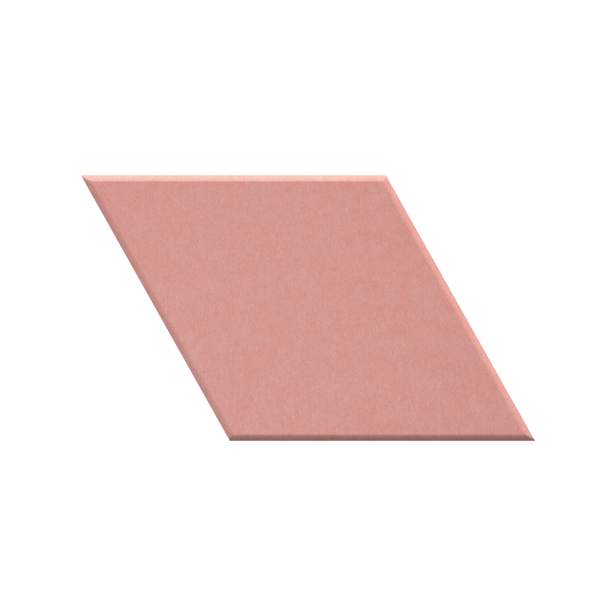 Large soft pink diamond shaped felt tile