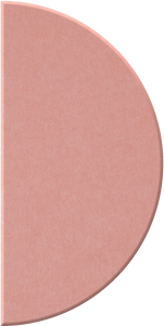 Coral Large Half Circle