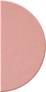 Coral Large Half Circle