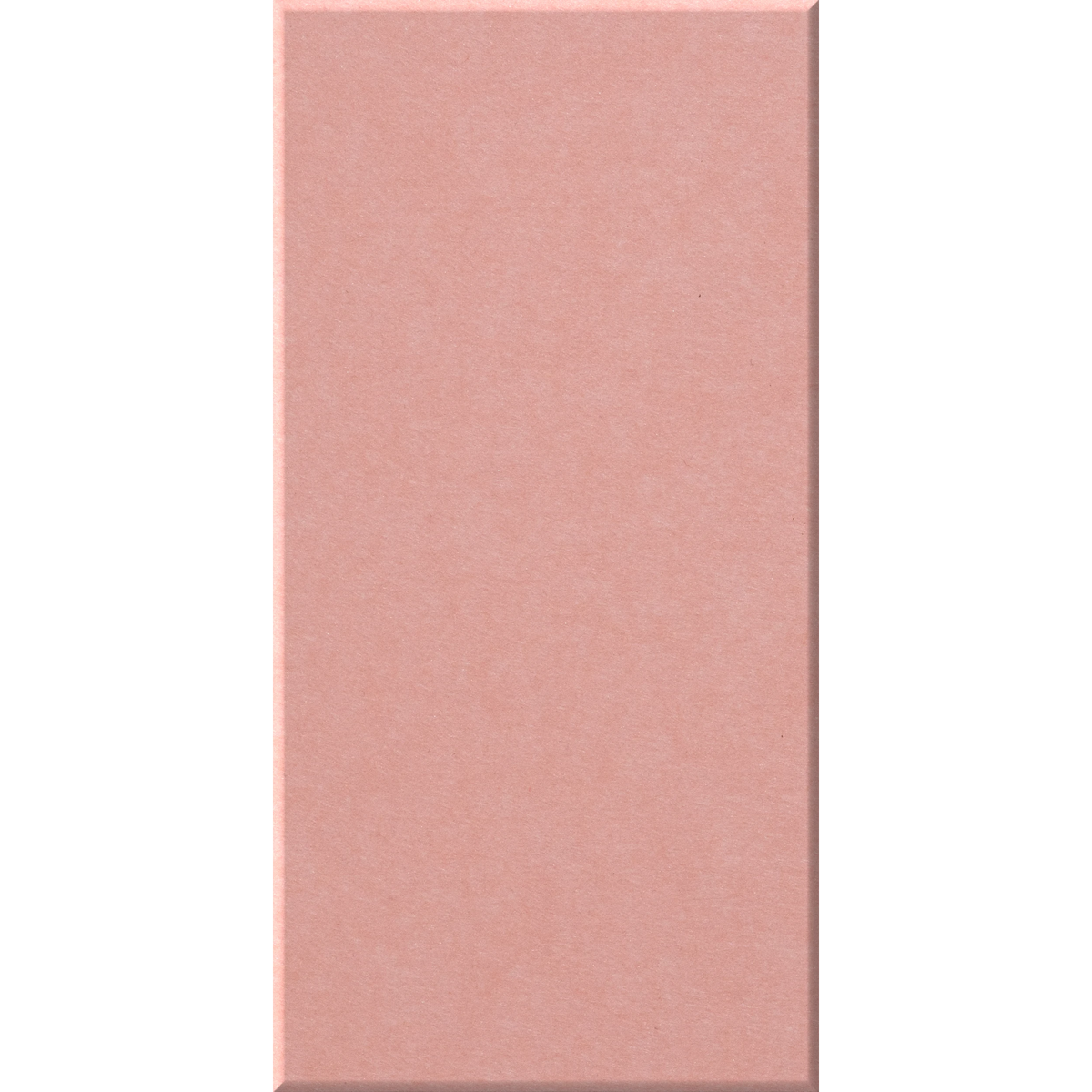 A vertical rectangular swatch of dusty rose pink color with a subtle textured surface, centered on a plain white background.