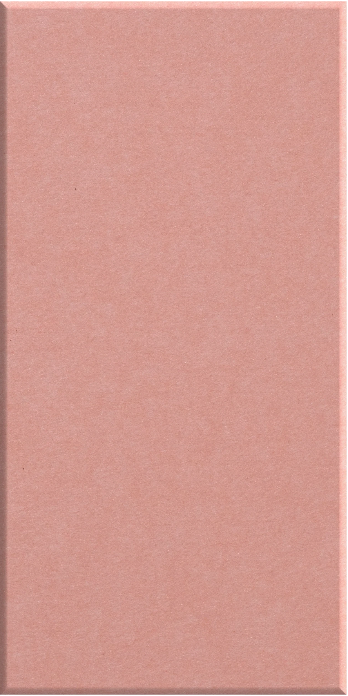 Pink felt tile in a thick rectangular shape