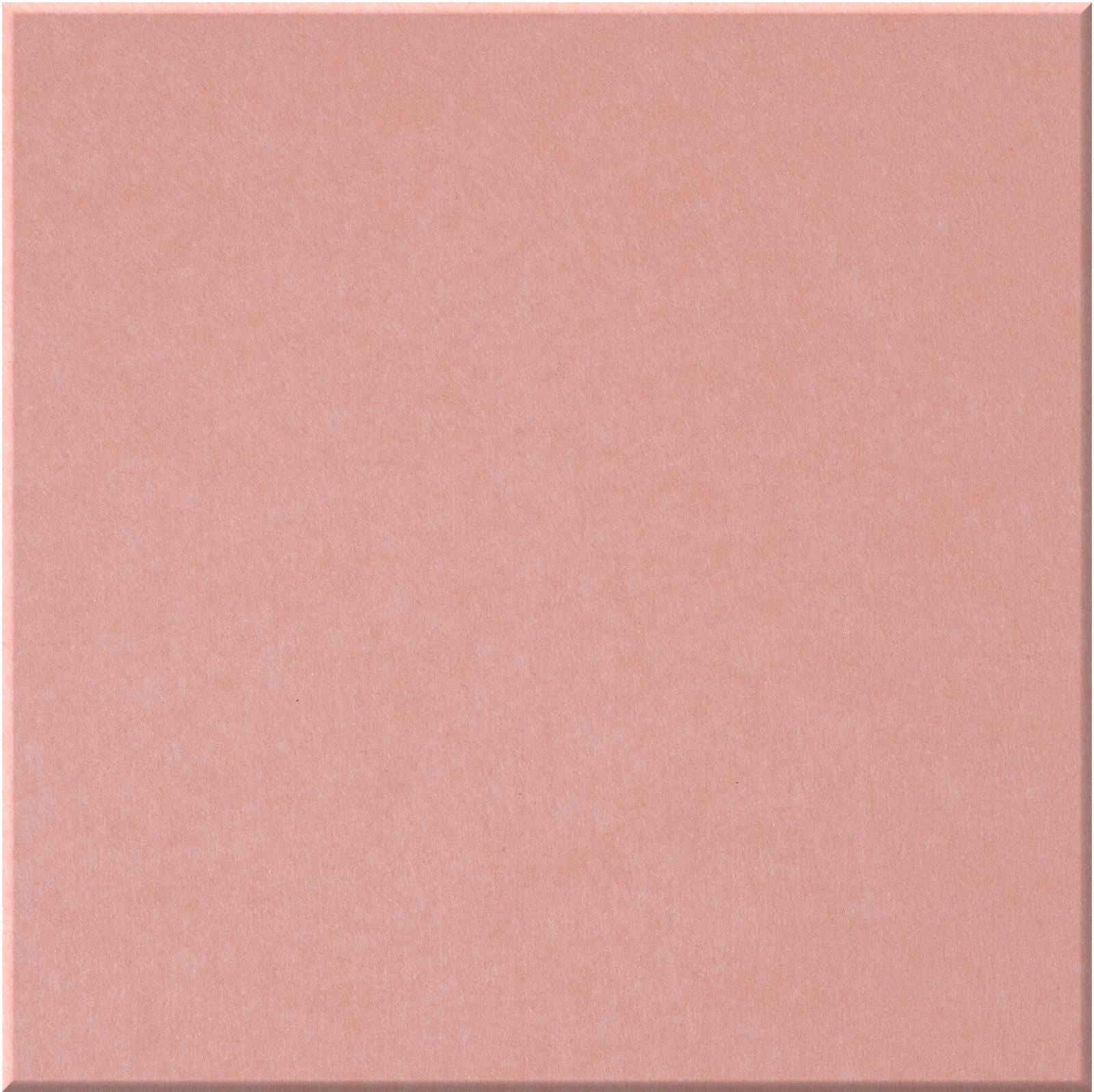 Large square tile in matte dusty rose with subtle texture and beveled edges.