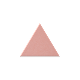 A light gray triangular tile or panel with a matte textured surface, centered on a solid white background.