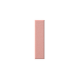A single rectangular blush or powder makeup pan in a soft dusty pink shade, centered on a plain white background.